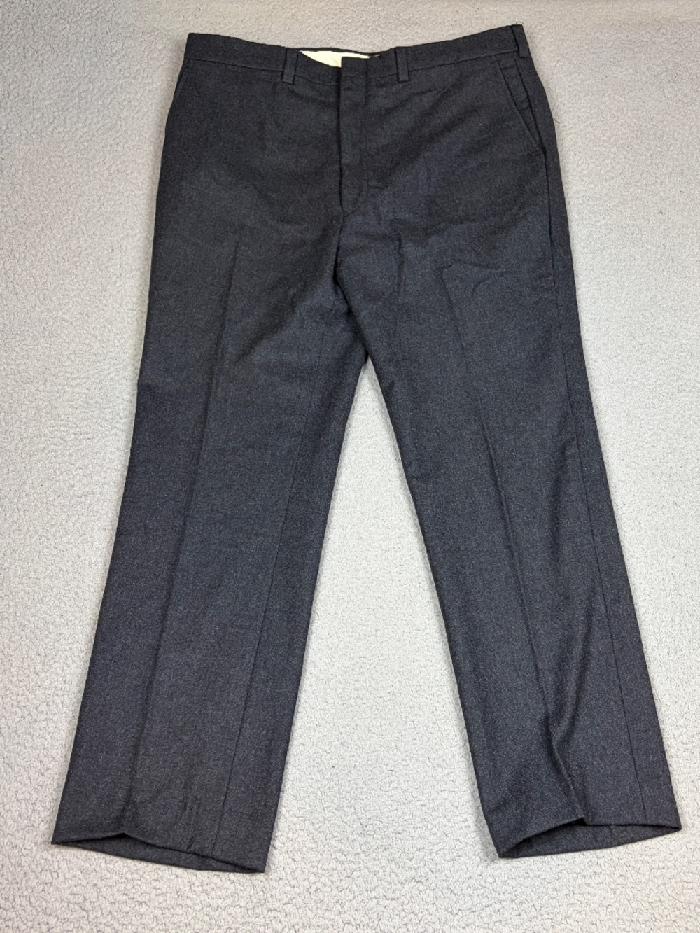 Vintage Pendleton Wool Pants Mens Size 36X 30 Charcoal Gray Flat Front USA Made
